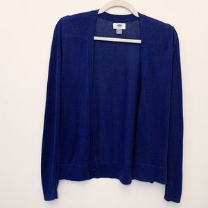 Old Navy Blue Open-Front Sweater Women’s S